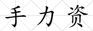 手力資