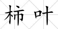 柿葉