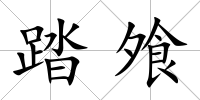 踏飧