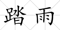 踏雨