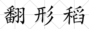 翻形稻