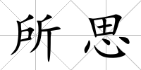 所思