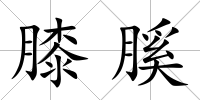 膝膎