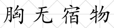 胸無宿物