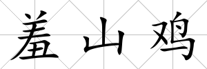 羞山雞