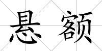 懸額
