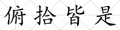 俯拾皆是
