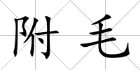 附毛