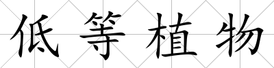 低等植物