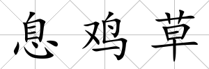 息雞草