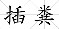 插糞