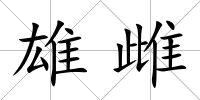 雄雌