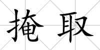 掩取