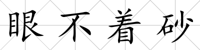 眼不著砂