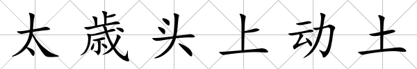 太歳頭上動土
