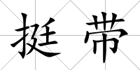 挺帶