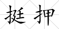 挺押