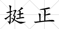 挺正