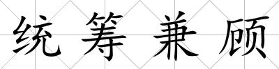 統(tǒng)籌兼顧