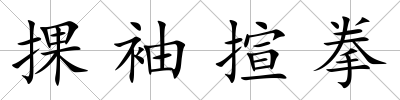 捰袖揎拳