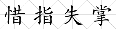 惜指失掌