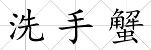 洗手蟹