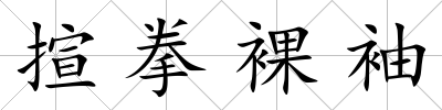揎拳裸袖