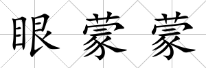 眼蒙蒙