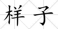 樣子