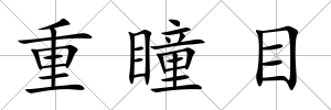重瞳目