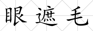 眼遮毛