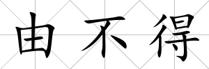 由不得