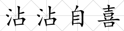 沾沾自喜