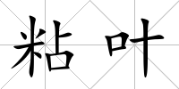 粘葉
