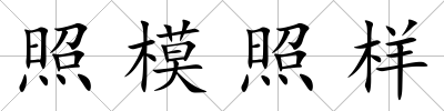 照模照樣