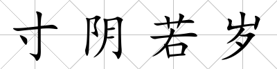 寸陰若歲