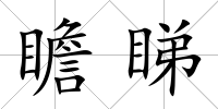 瞻睇