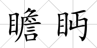 瞻眄