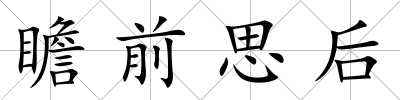 瞻前思后