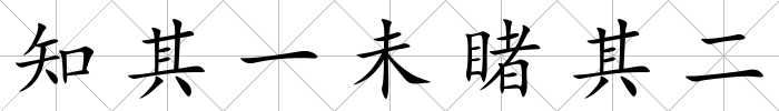 知其一未睹其二