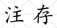 注存