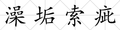 澡垢索疵