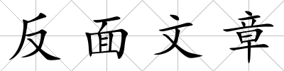 反面文章
