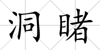 洞睹