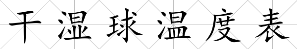 干濕球溫度表