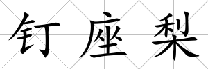 釘座梨
