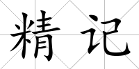 精記