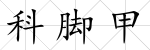 科腳甲