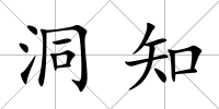 洞知