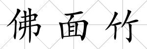 佛面竹